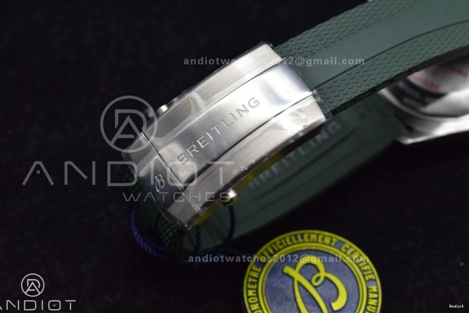 SS Rubber Best A2824 Automatic Dial on Orange Edition 42 Green 1:1 BLSF SuperOcean Strap 1113